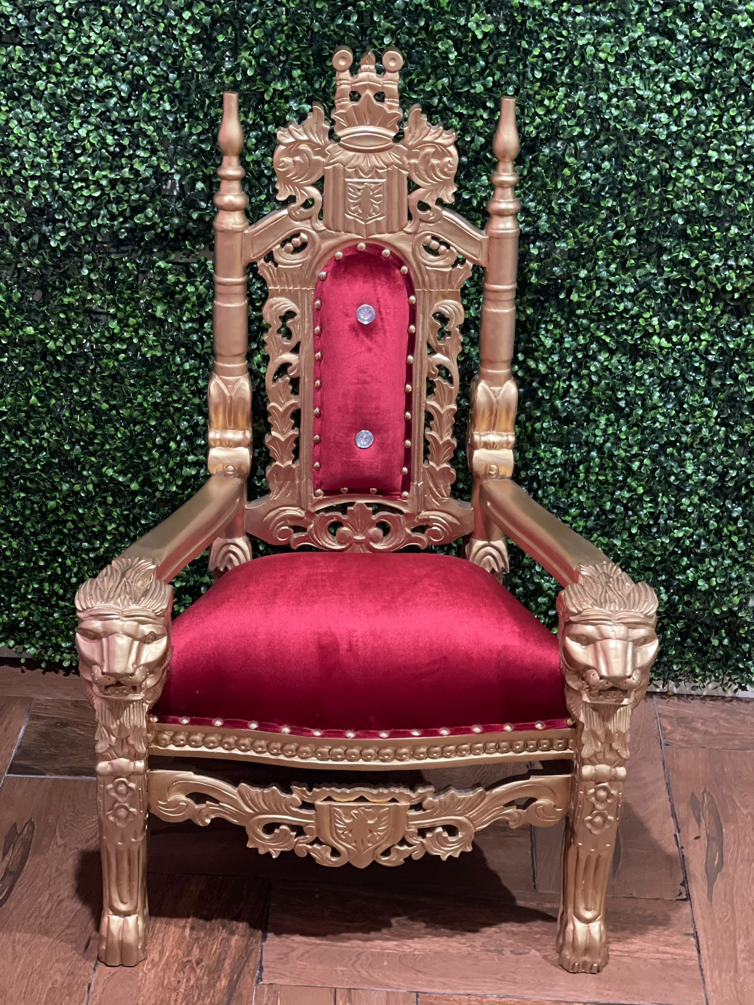 Mini King David Throne Chair (Red/Gold) OmnyConcepts Events